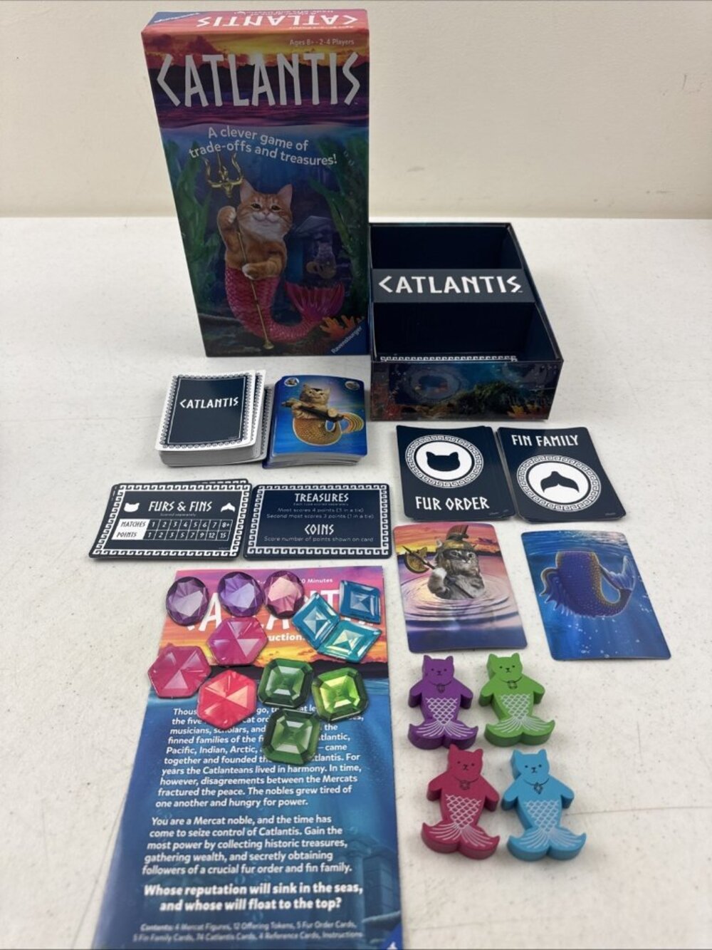 Ravensburger CATLANTIS The Purrfect Cat Themed Card Game AGES 8+ 2-4 Players